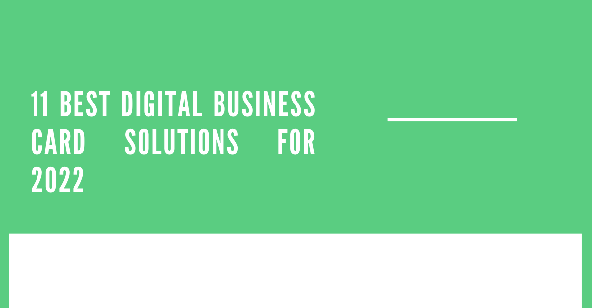 best digital business card solutions