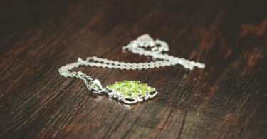 women s green necklace