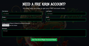 Fire Kirin Account Login